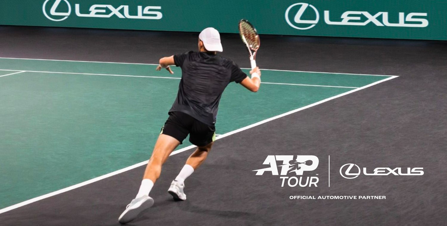 image of someone playing tennis with the logo ATP tour